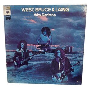 West Bruce & Laing Vinyl Album Why Dontcha Columbia Records 1972 Hard Rock Blues